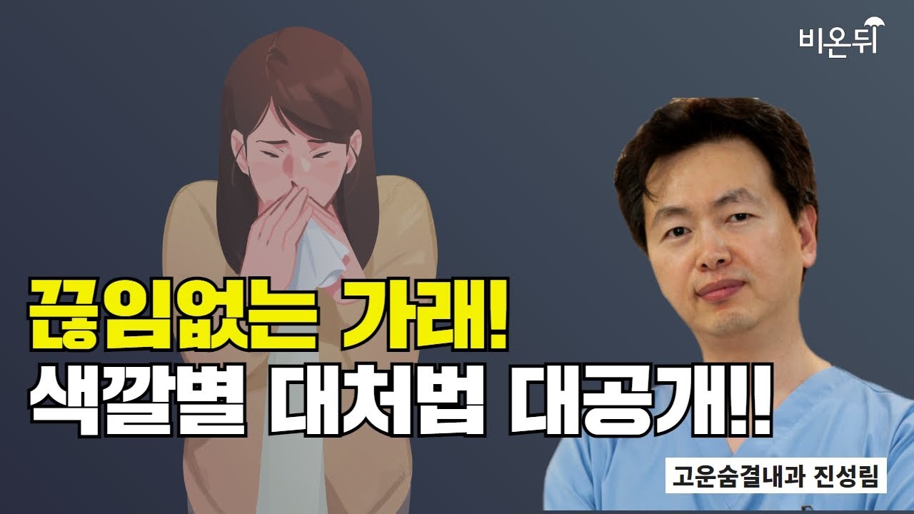 끊임없는 가래! 색깔별 대처법 대공개!!