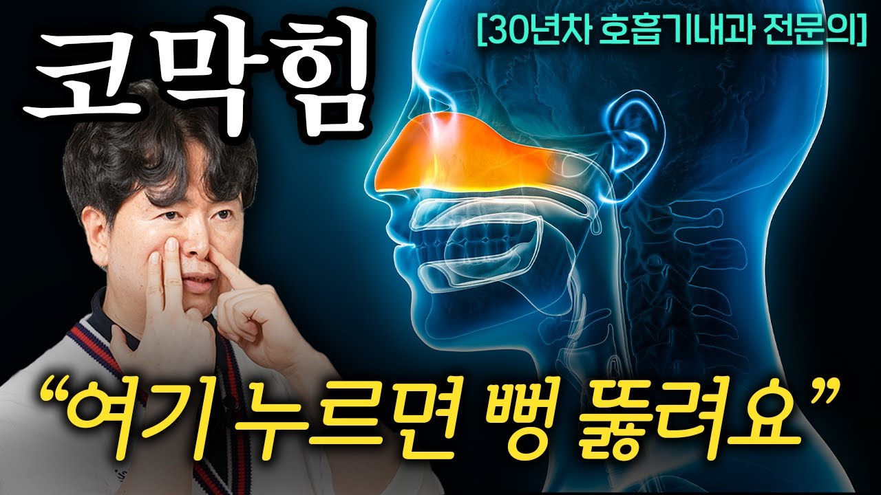 (지식인사이드)코막힘, 여기 누르면 뻥 뚫려요.